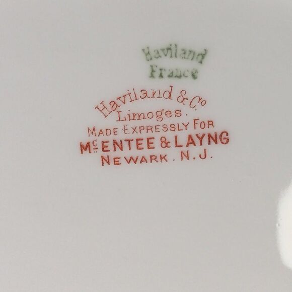 Vintage Haviland France Limoges White Porcelain Pink Roses Gold trim Cottagecore - Picture 2 of 7